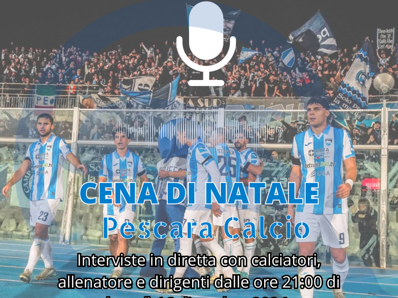 Festa di Natale del Pescara, interviste in diretta sulla nostra pagina Facebook, foto 1