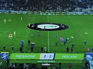 Frosinone-Pescara 2-2 FINALE